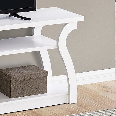 Monarch 60" Open Concept 3-Shelf TV Stand