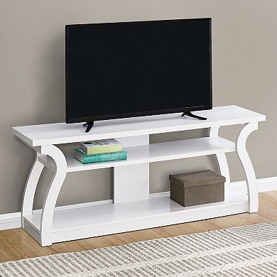 Monarch 60" Open Concept 3-Shelf TV Stand
