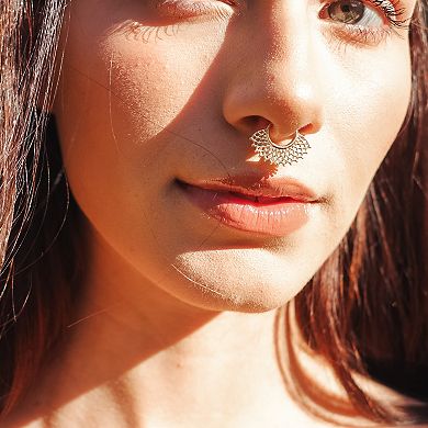 Amella Jewels 14K Gold Septum Clicker Nose Ring