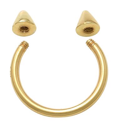 Amella Jewels 10K Gold Spiked Horseshoe Nose Ring