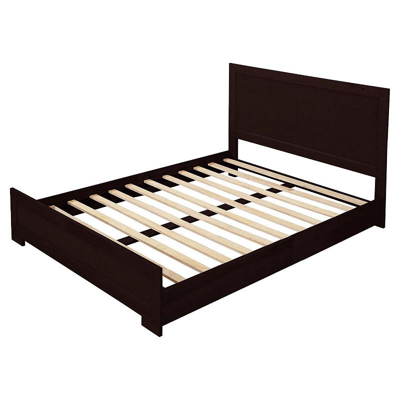 Decorative Home Modern Trent Wooden Platform Bed Frame Only - Full Slat Support - Mattress Foundation - No Box Spring