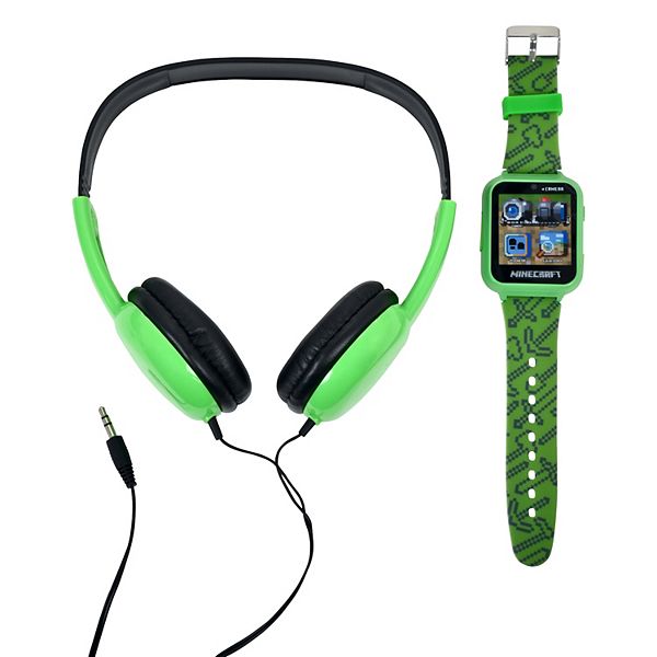 Mojang Studios Minecraft iTime Kids Headphone Smart Watch Set MIN40044KL