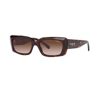 New Vogue Rectangle Sunglasses 52mm Brown Vogue VO5481S 2386T5 Havana Rectangle Brown Polarized 52mm  main image 3