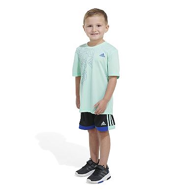 Boys 4-7 adidas Logo Tee & Shorts Set
