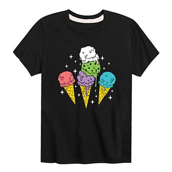 Boys 8-20 Melting Ice Cream Cones Graphic Tee