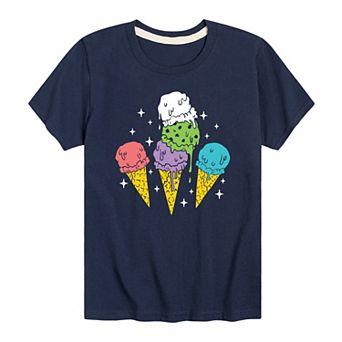 Boys 8-20 Melting Ice Cream Cones Graphic Tee