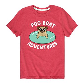Boys 8-20 Pug Boat Adventures Graphic Tee