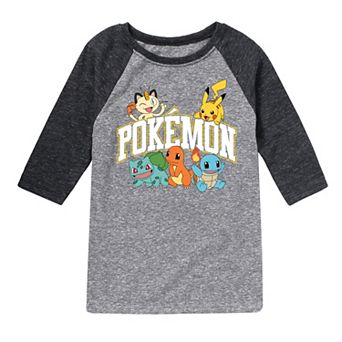 Boys 8-20 Pokemon Collegiate Raglan Graphic Tee