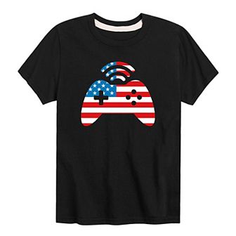 Boys 8-20 Americana Game Controller Graphic Tee