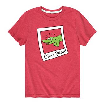 Boys 8-20 "Ohhh Snap" Alligator Graphic Tee