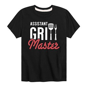 Boys 8-20 "Assistant Grill Master" Graphic Tee