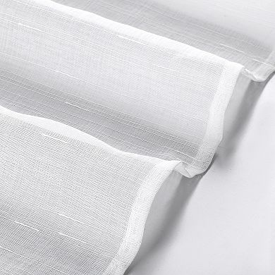 Laura Ashley Curtains Sheer Varick Set of 4 Window Curtain Panels