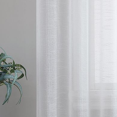 Laura Ashley Curtains Sheer Richmond Set of 4 Window Curtain Panels