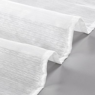 Laura Ashley Curtains Sheer Richmond Set of 4 Window Curtain Panels