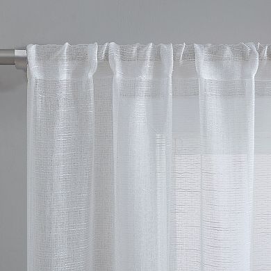 Laura Ashley Curtains Sheer Richmond Set of 4 Window Curtain Panels