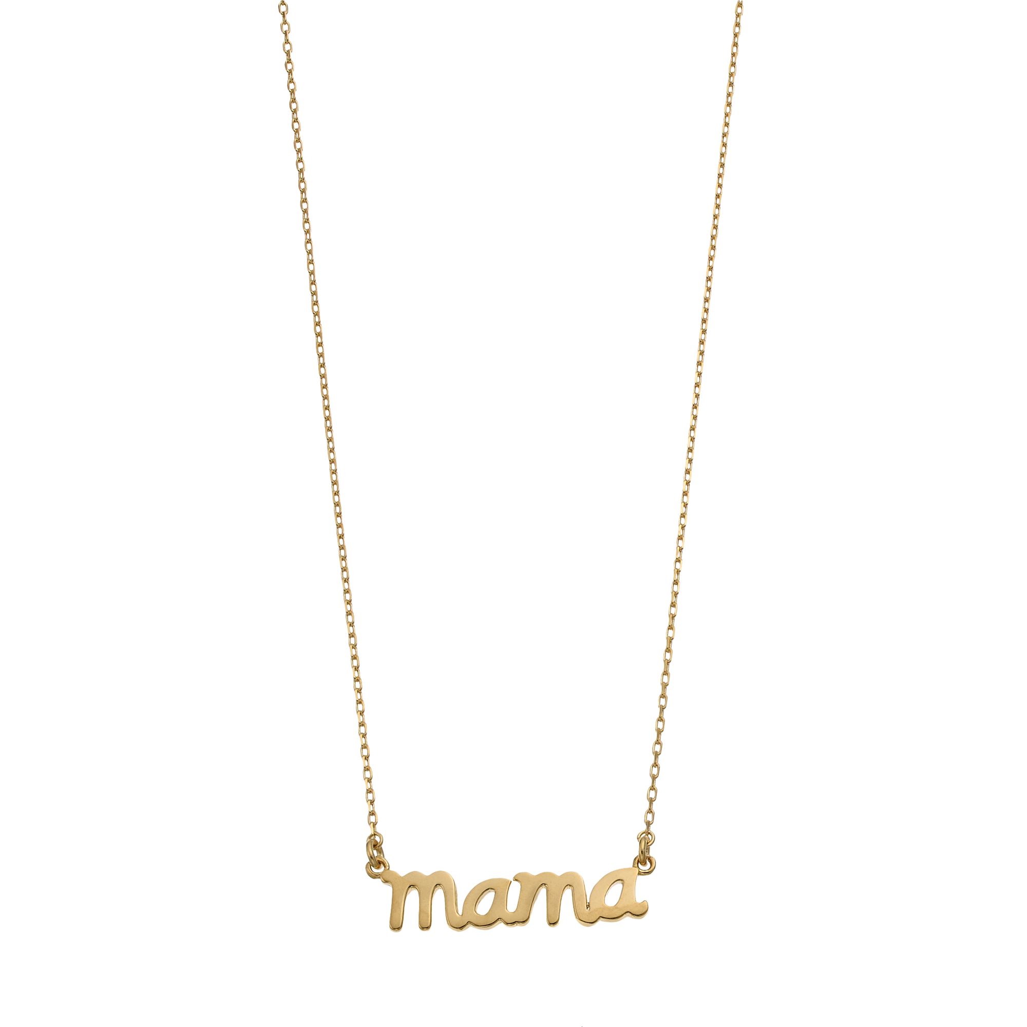 Kristen Kesho 18k Gold Over Silver Mama Necklace, Womens, Size: 18,