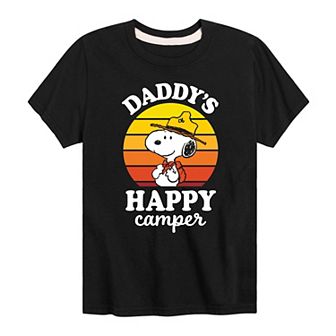 Boys 8-20 Peanuts "Daddy's Happy Camper" Graphic Tee