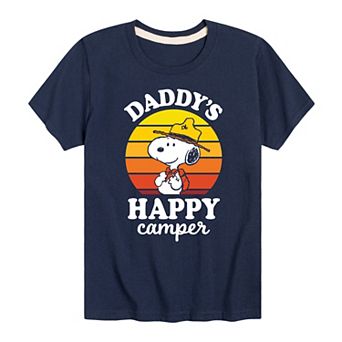 Boys 8-20 Peanuts "Daddy's Happy Camper" Graphic Tee