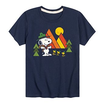 Boys 8-20 Peanuts Retro Snoopy Woodstock Graphic Tee
