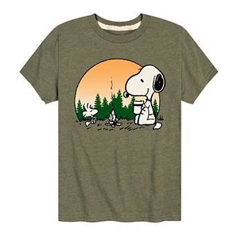 Boys 8-20 Peanuts Snoopy Campfire Graphic Tee