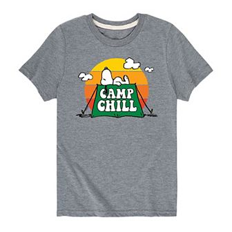 Boys 8-20 Peanuts Snoopy Camp Chill Graphic Tee