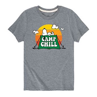 Boys 8-20 Peanuts Snoopy Camp Chill Graphic Tee