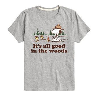 Boys 8-20 Peanuts "All Good In The Woods" Graphic Tee