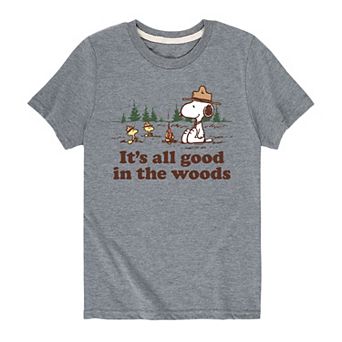 Boys 8-20 Peanuts "All Good In The Woods" Graphic Tee
