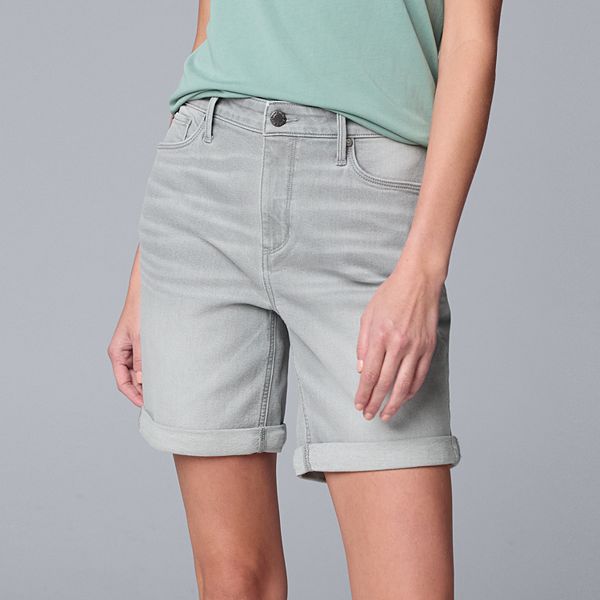 Women s Simply Vera Vera Wang High Waist Jean Shorts