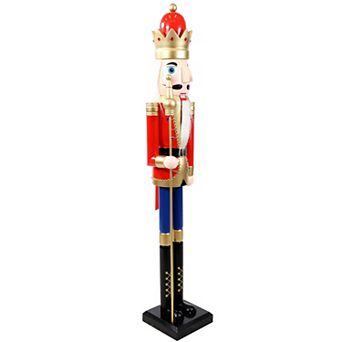 Sunnydaze Arnold the Strong Indoor Christmas Nutcracker Statue - 48 in