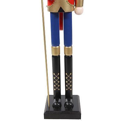 Sunnydaze Arnold the Strong Indoor Christmas Nutcracker Statue - 48-Inch
