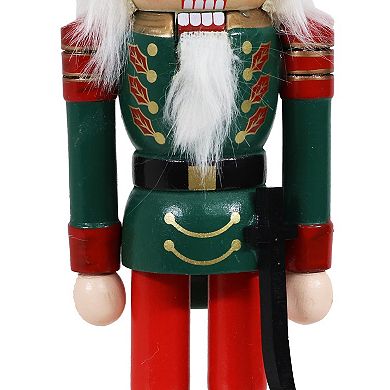 Sunnydaze Fritz the Valiant Indoor Christmas Nutcracker Statue - 10-Inch