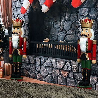 Sunnydaze Matthias The Prince Outdoor Nutcracker - 35 In - Set Of 2