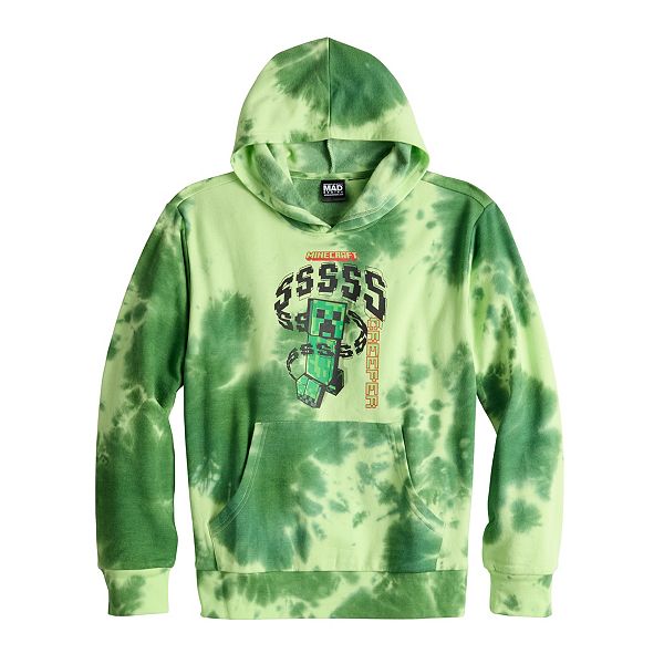 Boys 820 Minecraft Creeper Hiss Hoodie