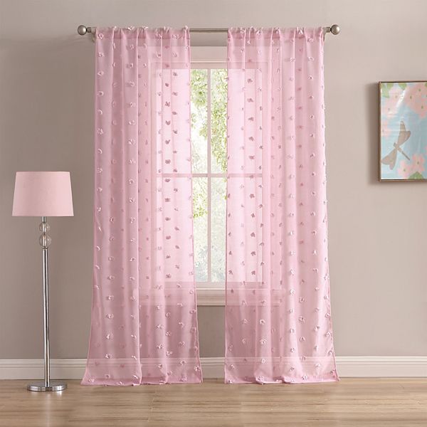 Laura Ashley Curtains Sheer Set Of 2 Penelope Window Curtain Panels