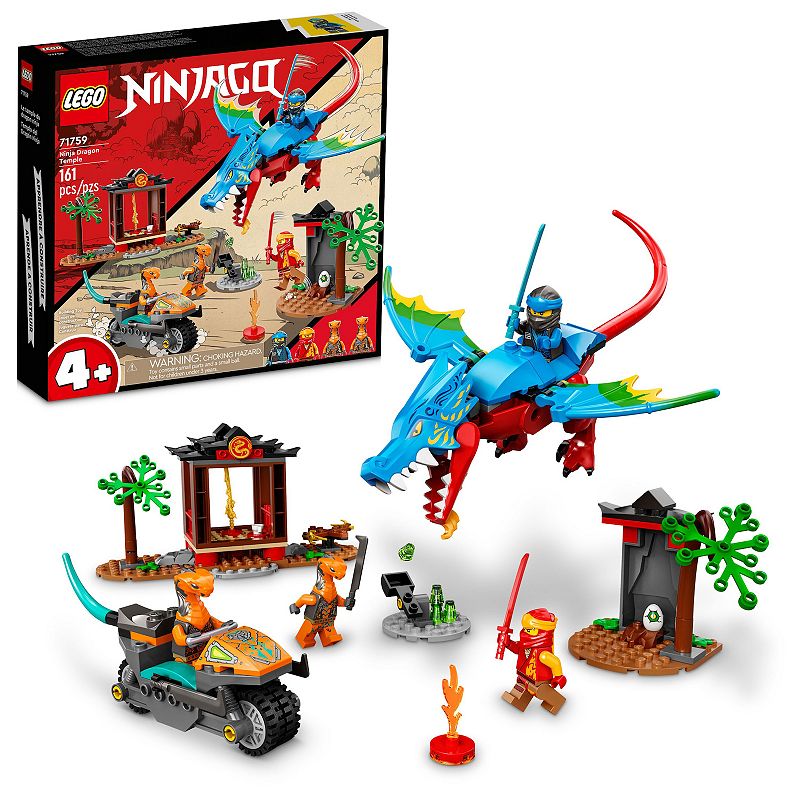 LEGO NINJAGO Ninja Dragon Temple 71759 Building Kit (161 Pieces), Multicolo