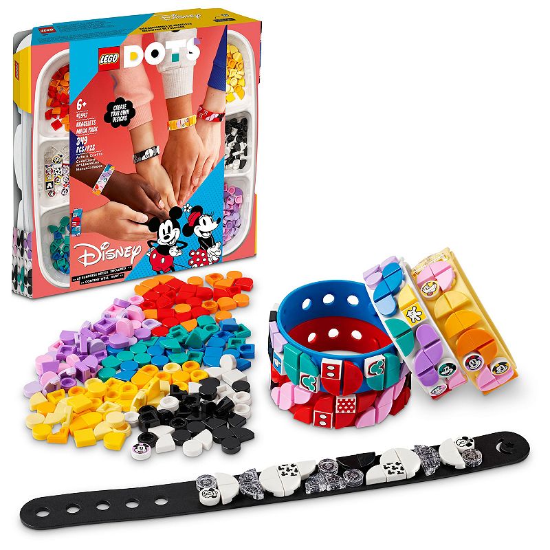 LEGO DOTS Disney Mickey & Friends Bracelets Mega Pack 41947 DIY Kit, Multic