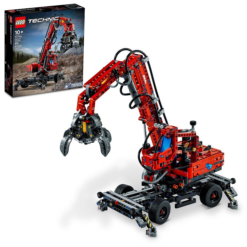 LEGO Technic Material Handler 42144 Crane Model Building Kit, Multicolor