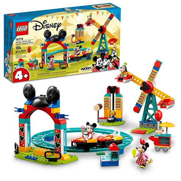 LEGO Disney Mickey and Friends – Mickey, Minnie and Goofy Fairground Fun 10778 Building Set