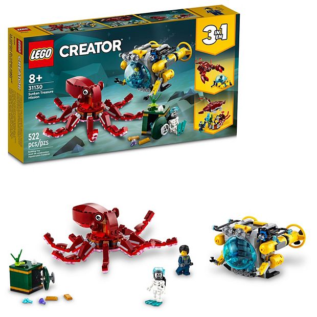 LEGO Creator 3-in-1 Sunken Treasure Mission 31130 Building Kit