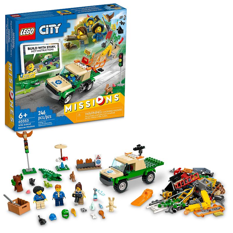 LEGO City Wild Animal Rescue Missions 60353 Building Set (246 Pieces), Mult