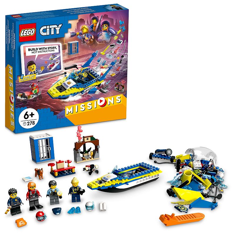 LEGO City Water Police Detective Missions 60355 Building Set (278 Pieces), 