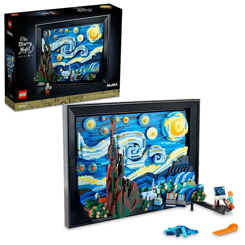 LEGO - Ideas Vincent van Gogh  The Starry Night 21333 Toy Building Kit (2,316 Pieces)