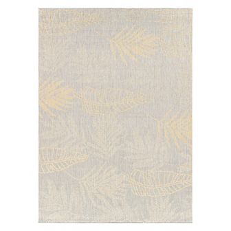World Rug Gallery Contemporary Floral Leaves Indoor/Outdoor Waterproof Patio Area Rug
