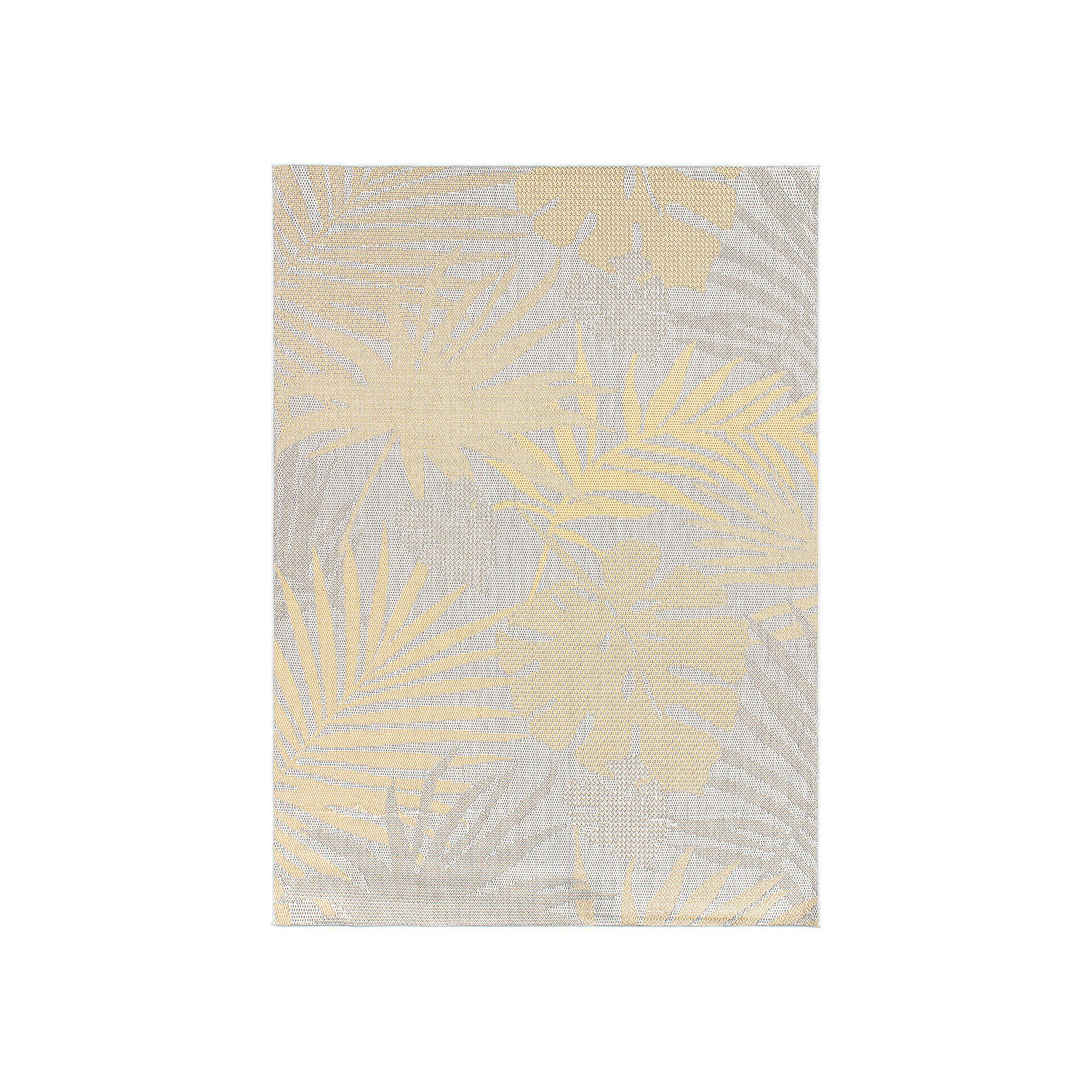 World Rug Gallery Contemporary Tropical Leaves Indoor/Outdoor Waterproof Pa