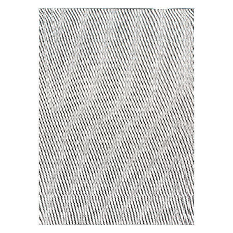 World Rug Gallery Solid Indoor/Outdoor Waterproof Patio Area Rug, Grey, 8X10 Ft
