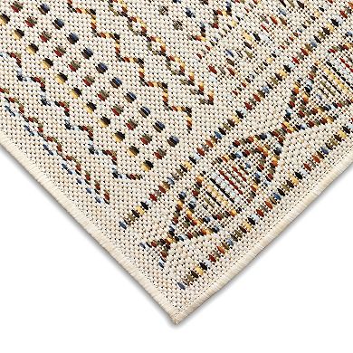 Liora Manne Avena Panel Stripe Indoor Outdoor Rug