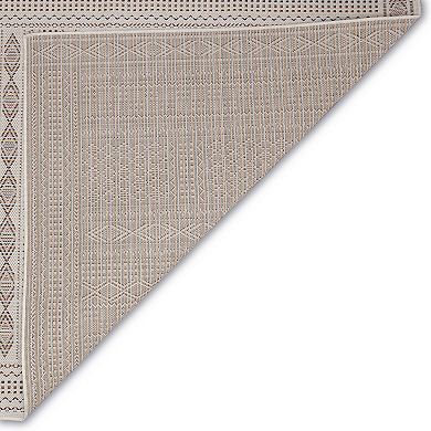 Liora Manne Avena Panel Stripe Indoor Outdoor Rug