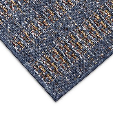 Liora Manne Avena Mosaic Stripe Indoor Outdoor Rug