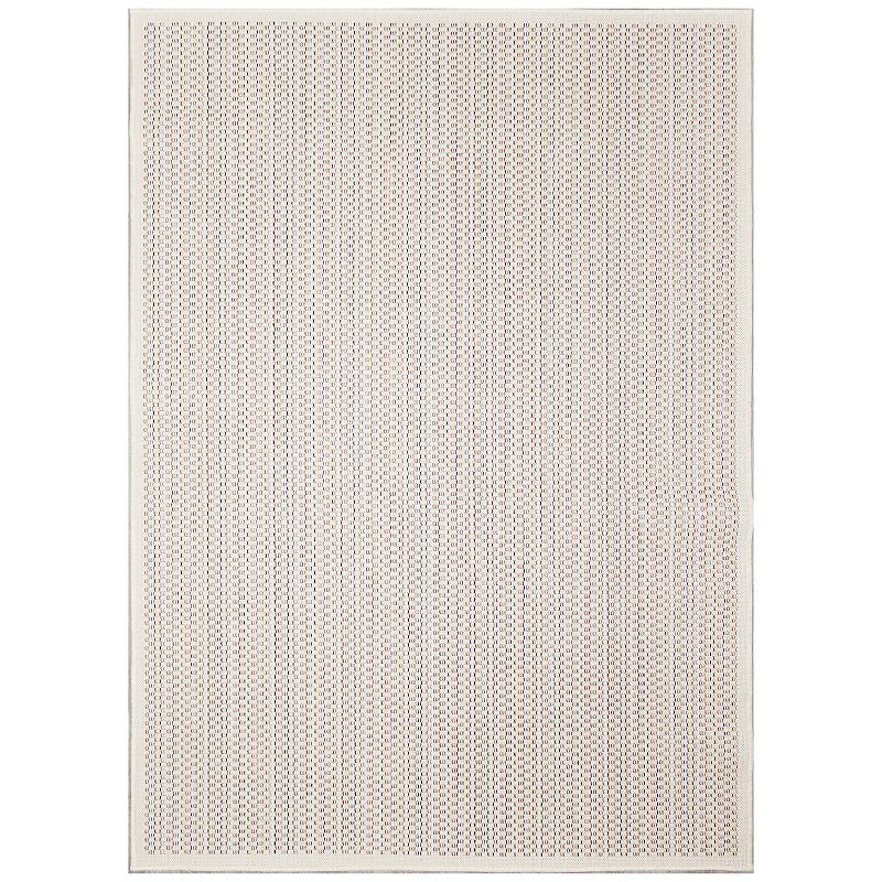 Liora Manne Avena Texture Indoor Outdoor Rug, White, 6.5X9 Ft
